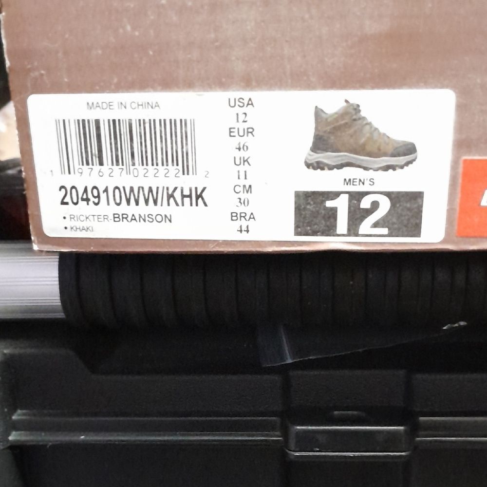 Skechers Men's Brown and Gray Trail Boots with Yellow Accents - Picture 2 of 2